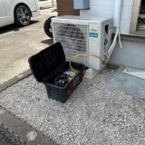 鍋島市　エアコン交換工事